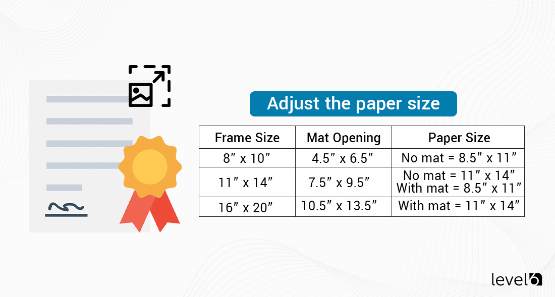 Paper Size Adjustments