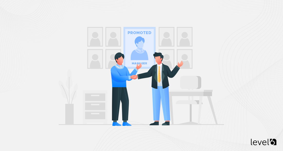 Receiving a Promotion Illustration